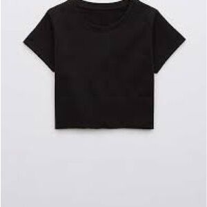 Aerie Black Crop Top